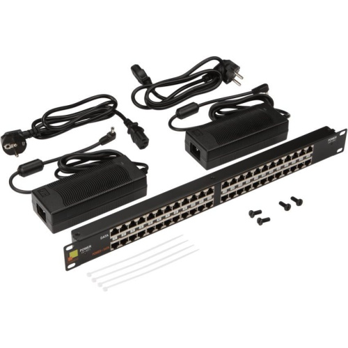 Патч-панель Lanmaster LAN-PP24-POE/A2 19" 1U 24xRJ45 кат.5e