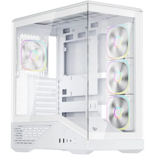 Корпус 1STPLAYER GM7 ARGB White (GM7-WH-3FN7R-W-1FN7-W) / ATX / 4x120mm ARGB fans
