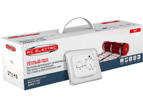 Комплект теплого пола AC Electric ACMM 2-150-7 с терморегулятором
