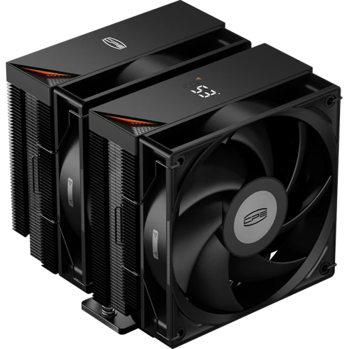 Кулер PcCooler RT620 Digital BK (RT620-BKNWYL-GL) Soc-AM5/AM4/1151/1200/2066/1700 черный 4-pin 34.9dB Al+Cu LCD 265W Ret