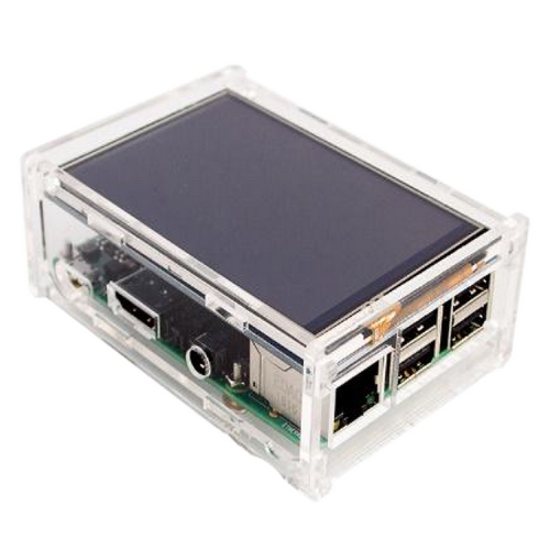 Корпус ACD RA147 Acrylic Case w/ 3.5 inch LCD hole for Raspberry Pi 3