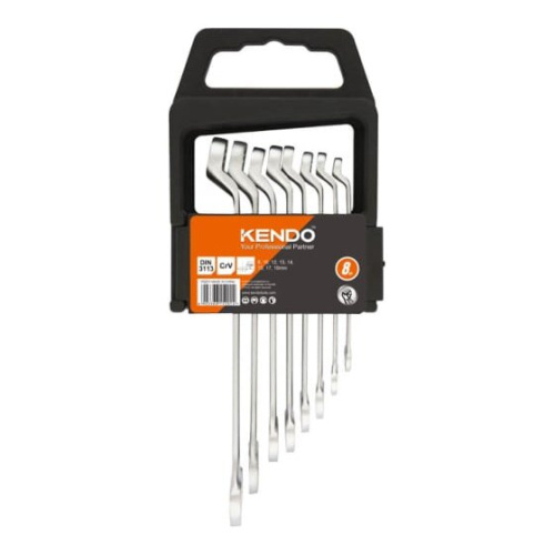 Набор комбинированных ключей KENDO 15201 со смещением 8шт