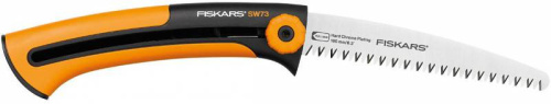 Пила садовая Fiskars Xtract SW73 малый черный/оранжевый (1000613)