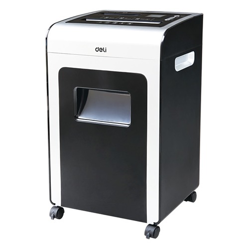 Шредер Deli E9917-EU черный/белый