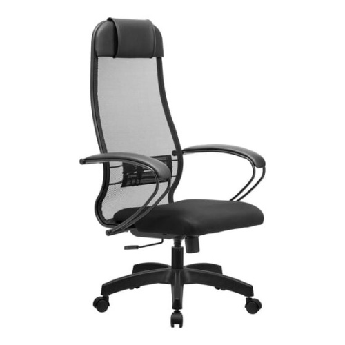 Кресло МЕТТА 11 MPRU z312634457 на колесиках, сетка/ткань, черный