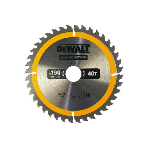 Пильный диск Dewalt Construct DT1945-QZ 190/30 40 ATB