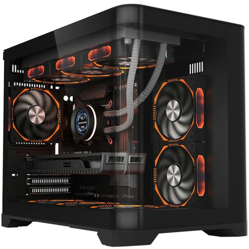 Корпус 1STPLAYER Uview UV6 Black (UV6-BK) / mATX