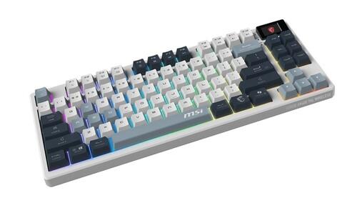 Клавиатура проводная + беспроводная MSI FORGE GK600 TKL Wirelss Sky