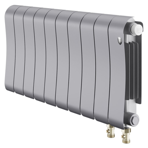 Биметаллический радиатор отопления Royal Thermo Infinity 300 Silver Satin VR80 10 секций