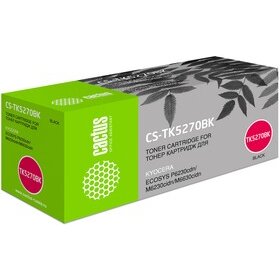 Картридж лазерный Cactus CS-TK5270BK TK-5270BK черный 8000стр для Kyocera Ecosys P6230cdn/M6230cidn/M6630cidn