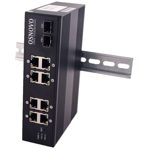 Коммутатор Osnovo SW-70802/I (L2) 10x1Гбит/с 2SFP неуправляемый