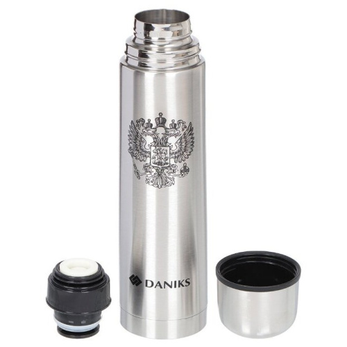 Термос Daniks SL-75Z серебристый