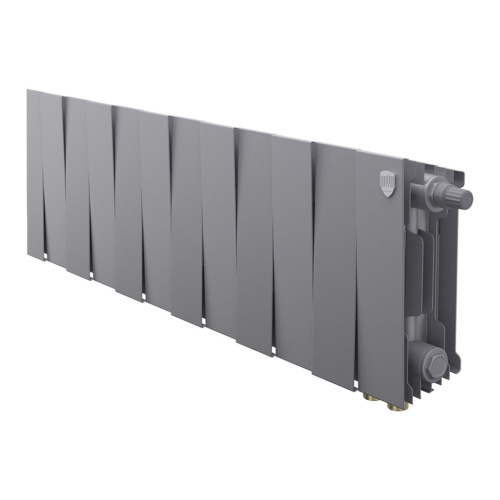 Биметаллический радиатор отопления Royal Thermo PianoForte 200 VDR80 Silver Satin 12 секций