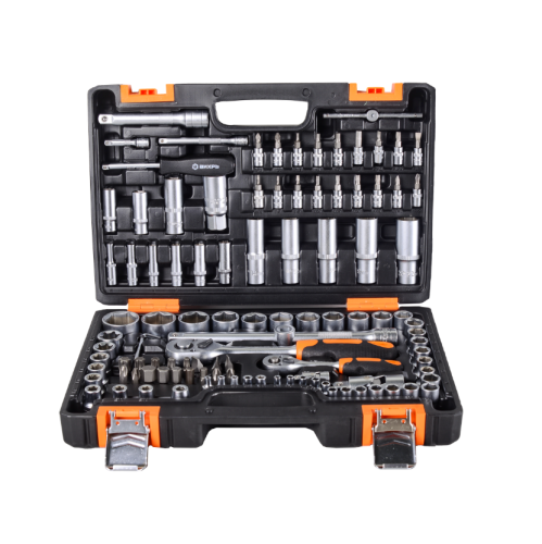 Набор инструментов Вихрь 1/2", 1/4", CrV, в кейсе 108предм (73/6/7/8)