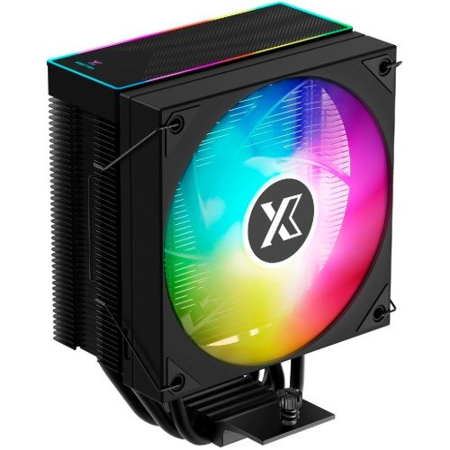 Кулер XASTRA AR400 ARGB BK LGA1851/1700/1200/115X/AM5/AM4 (TDP 220W, 4 тепл.трубки, PWM Fan ARGB 120mm , top cover with ARGB led, black h