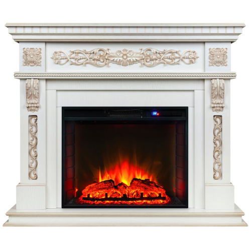 Электрокамин RealFlame Estella 25,5/26 WT с очагом Sparta 25,5 LED