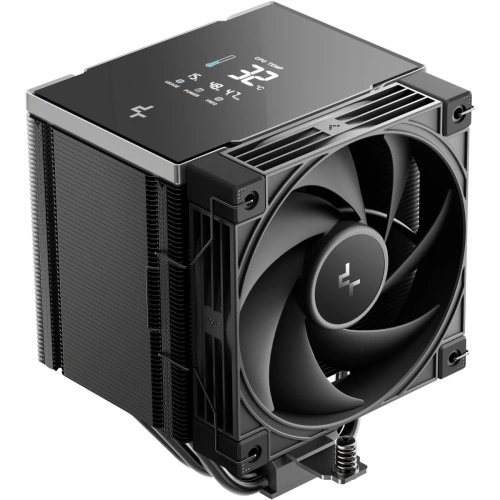 Кулер DEEPCOOL AK500 G2 Digital NYX LGA1851/1700/1200/115X/AM5/AM4 (TDP 240W, PWM, Fan 120mm, 5 тепл. трубок, Copper Base, черный) RET