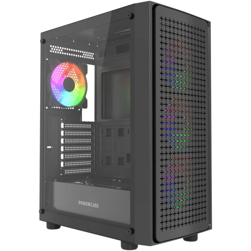 Корпус Powercase Mistral EA20 (CMAEA20-L4), Tempered Glass, 4x 120mm FRGB Fan, чёрный, ATX