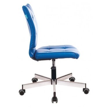 Кресло Бюрократ CH-330M/OR-03 без подлокотников синий искусственная кожа крестовина металл