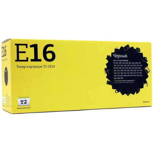 Картридж T2 E-16 (TC-CE16) для FC220/230/290, черный