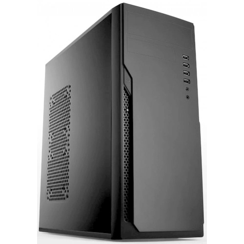 Корпус Foxline FL-301, ATX, 1x5.25EXT, 1x3.5EXT, 4x3.5INT, 4xUSB2.0, HDA, w/o FAN, w/o ATX PSU, no pwr cord