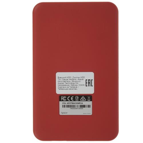 2 ТБ Внешний HDD Apacer AC236 [AP2TBAC236R-1]