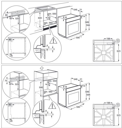 Электрический духовой шкаф Electrolux EOE7P31X черный