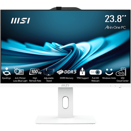 Моноблок MSI Pro AP242P 14M (9S6-AE0622-826) 23.8"(1920x1080 (матовый) IPS)/Intel Core i5 14400(2.5Ghz)/16384Mb/512SSDGb/noDVD/Int:Intel UHD Graphics