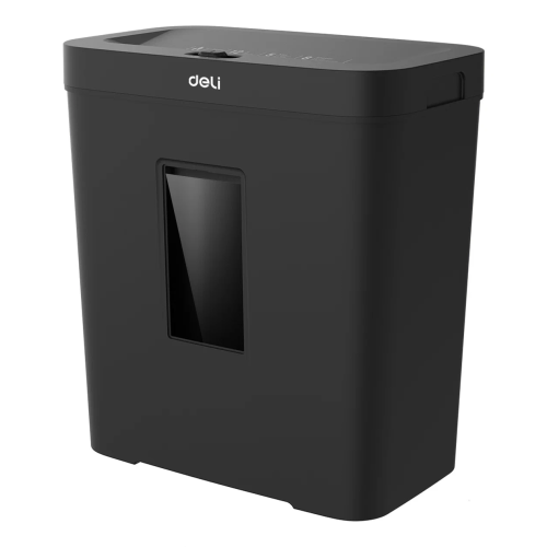 Шредер Deli ET021 черный