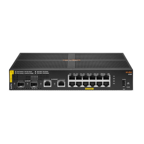 Коммутатор HPE Aruba 6100 (JL679A) 12G CL4 2SFP+ 139W Swch