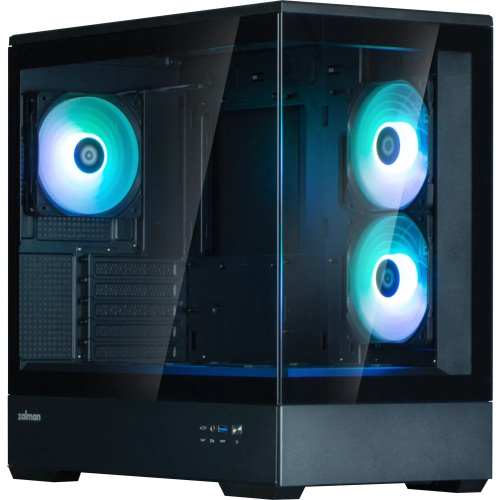 Корпус Zalman P30 Black V2 mATX Mini Tower PC Case, ARGB Fanx3