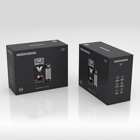 Кофеварка Redmond Cm702 Черный/Хром