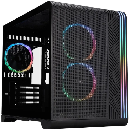 Корпус 1STPLAYER VT6 ARGB Black (VT6-BK-3FS7) / mATX / 3x120mm ARGB fans