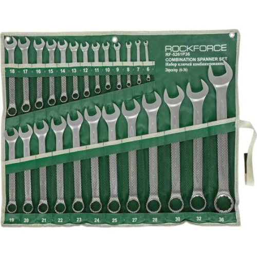 Набор ключей комбинированных ROCKFORCE RF-5261P36 6-36мм 26пр.