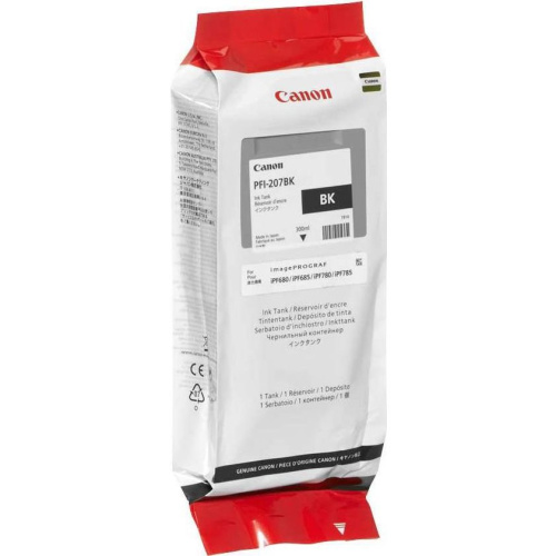 Картридж струйный Canon PFI-207 BK 8789B001 черный для Canon iPF6400/6450
