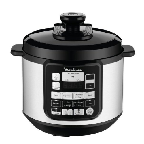 Мультиварка-скороварка Moulinex CE620D32 серебристый/черный