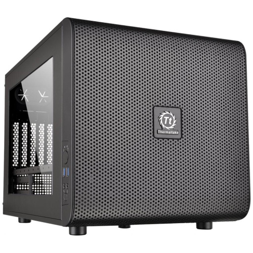 Корпус Thermaltake Core V21 черный (CA-1D5-00S-1WN) без БП mATX 11x120mm 7x140mm 1x200mm 2xUSB3.0 audio bott PSU