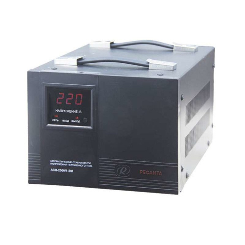 Стабилизатор напряжения Ресанта АСН-12000/1-ЭМ серый