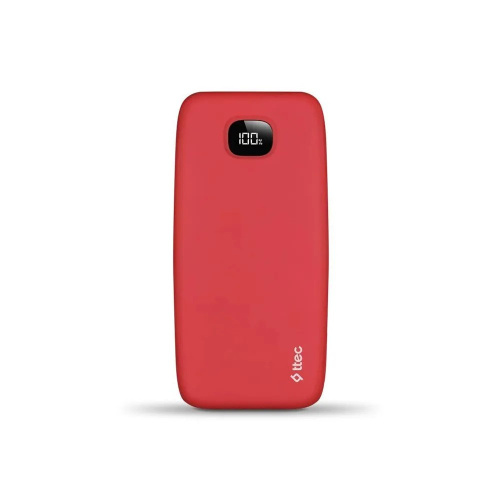 Внешний аккумулятор TTEC 2BB211GK ChargeUp LCD 20000mAh Powerbank Red