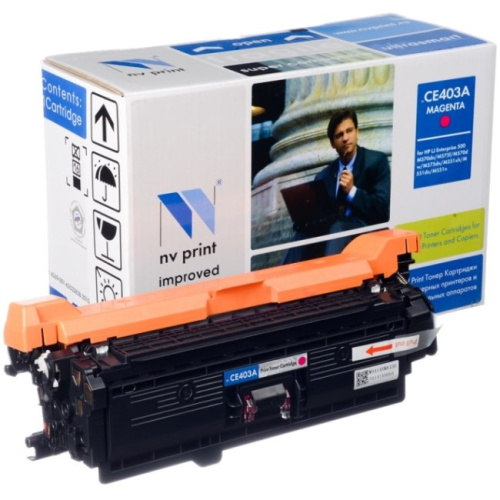 Картридж совместимый NVPrint NV-CE403AM HP CE403A Magenta для CLJ Color M551 (6000k)