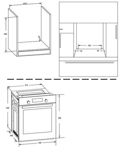 Электрический духовой шкаф Simfer B4EB59070 черный