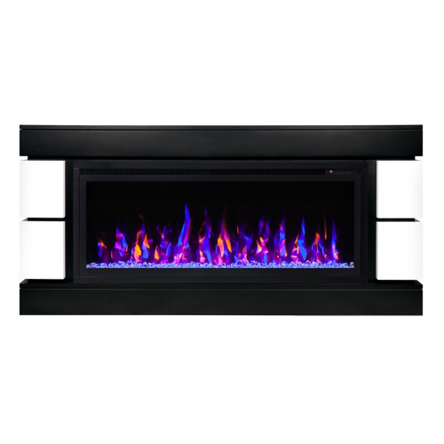 Электрокамин RealFlame Denver 42/BV BLM черный с очагом Saphir 42