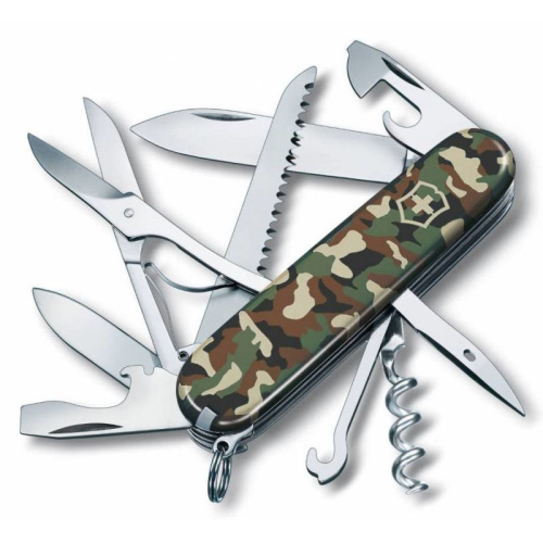 Нож перочинный Victorinox Huntsman (1.3713.94) 91мм 15функций камуфляж карт.коробка