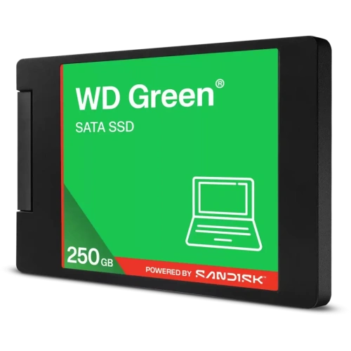 SSD WD Green WDS250G5G0A 250GB, 2.5", SATA III, R/W - 545/510 MB/s 3D-NAND