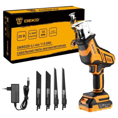 Сабельная пила DEKO DKRS20-Li-ion (085-1069) АКБ+ЗУ