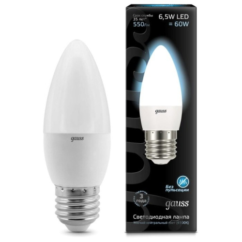 Лампочка Gauss 103102207 Свеча E27 6.5W