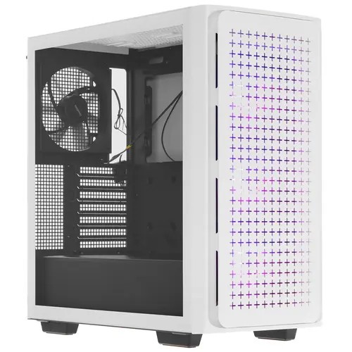 Корпус Deepcool CK560 WH без БП (R-CK560-WHAAE4-G-1), боковое окно (зак. стекло), 3xARGB LED 120мм, 1x140мм, белый, ATX