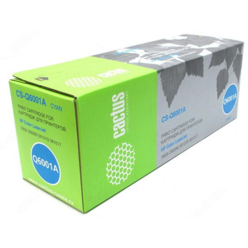 Тонер Картридж Cactus CS-Q6001A голубой для HP 1600/2600N/M1015/M1017(2000стр.)