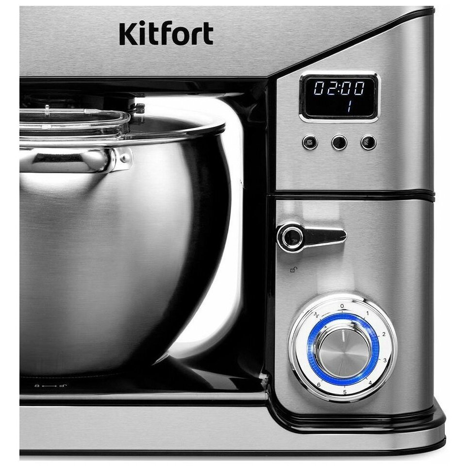 Миксер Kitfort КТ-3413 серебристый/черный — фотография 4