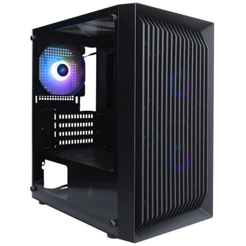 Корпус 1STPLAYER Black.SIR BS-2 ARGB Black (BS-2-BK-3F7) / mATX / 3x120mm ARGB fans
